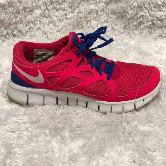 pink nike free run 2